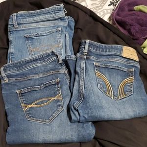 Hollister and Abercrombie jeans bundle